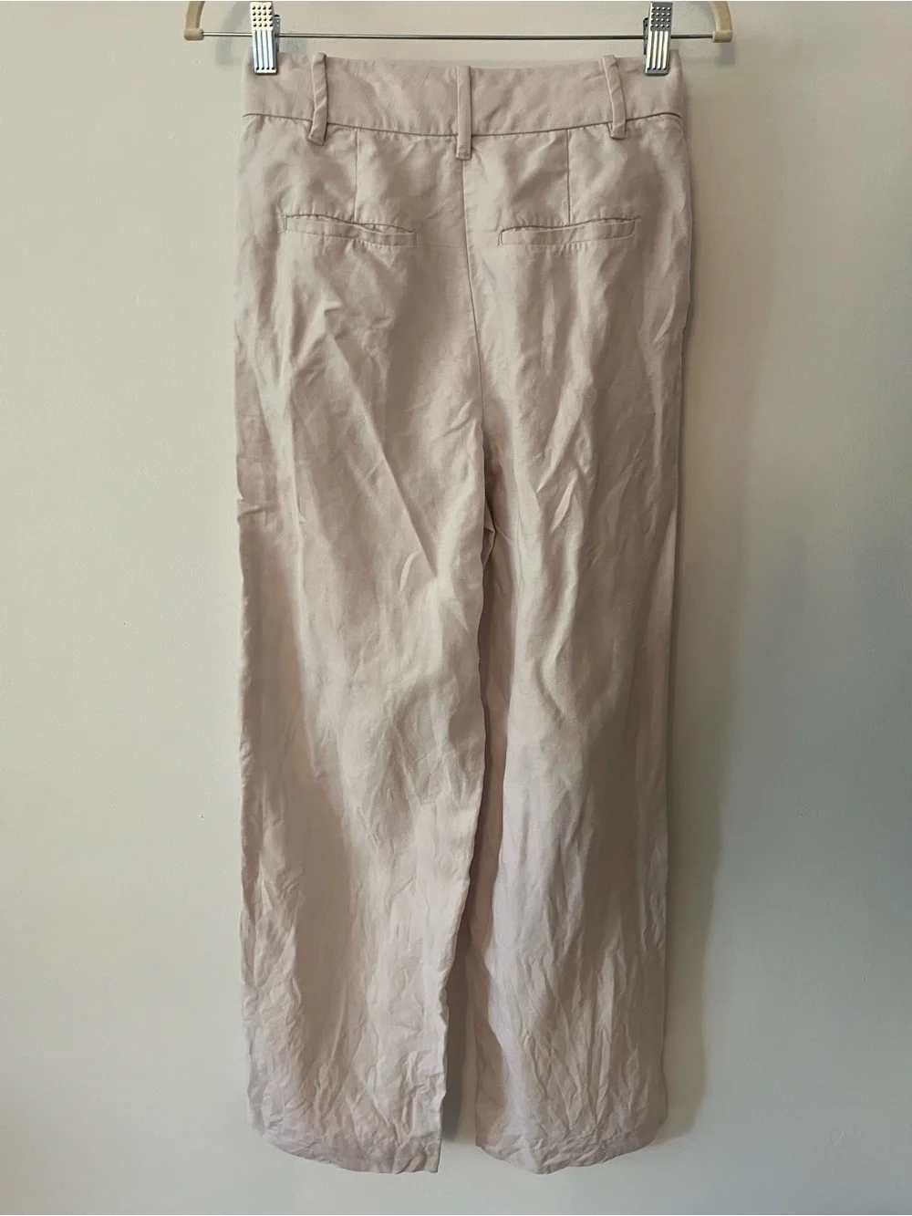 Wilfred Aritzia Effortless Pant Lyocell Linen Blend in Cloudy Lilac Sz 2